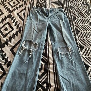 Distressed Blue Women's Jeans